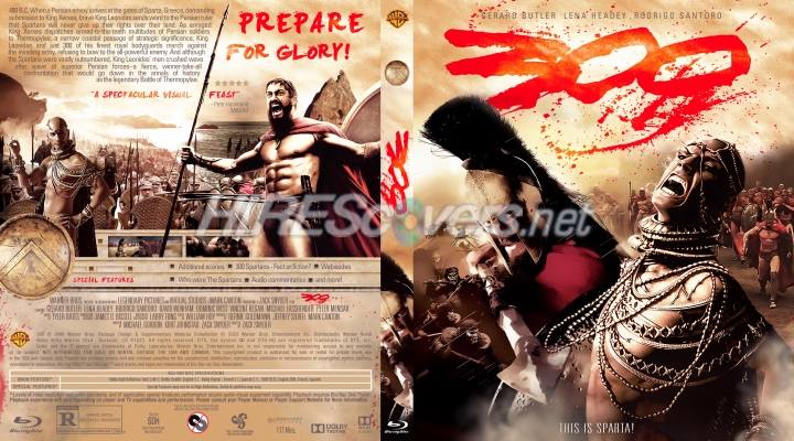 300 (2006) DVD Cover, DVD Label, Blu-Ray Cover, Blu-Ray Label