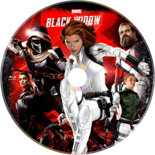 Black Widow (2021) Blu-ray Disc Label