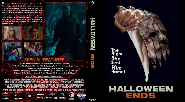 Halloween Ends (2022)  Custom UHD 4K Blu-ray Cover
