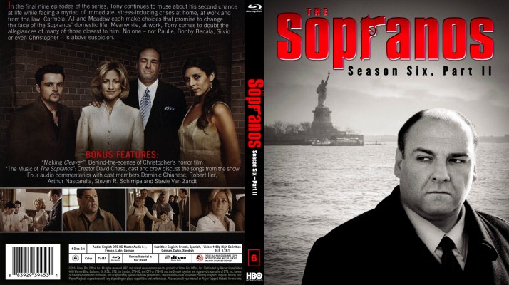 The Sopranos - Season 6 Pt. II (2007) Custom Blu-ray Cover
